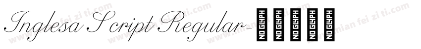Inglesa Script Regular字体转换